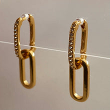 Paperclip Earrings - Gold
