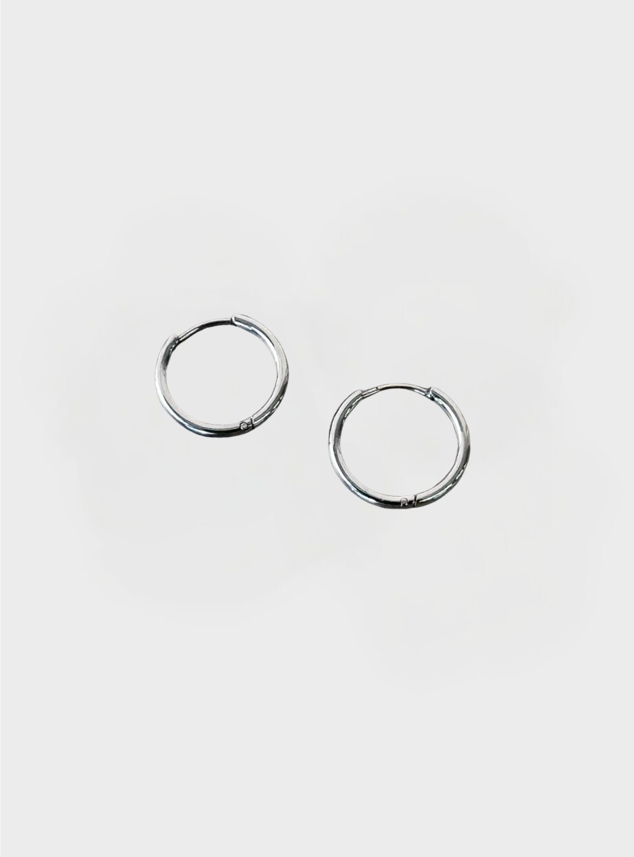 Small Hoops (12mm) - Silver