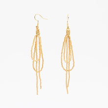 Nadia Bead Loop Earrings - Gold