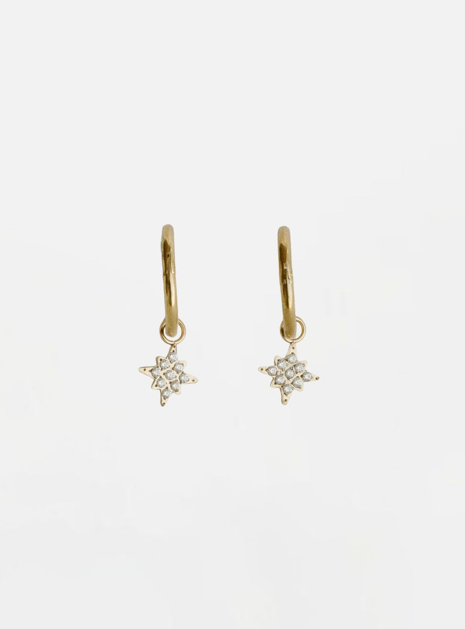 Starlight Hoop Earrings - Gold