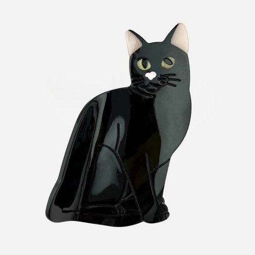 Milo Black Cat Claw Clip