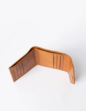 Georgie Leather Wallet - Cognac Stromboli Leather
