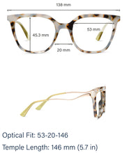 Josephine Blue Light Glasses - Chai Tortoise