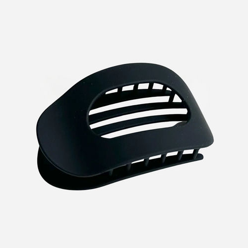 Circle Flat Claw Clip - Matte Black