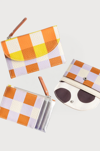 Multi Check Card Holder + Coin Purse Wallet