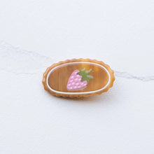 Eco-friendly Acetate Strawberry Hair Clip - Caramel Swirl
