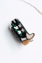 Eco-friendy Boot Hair Claw - Floral Black