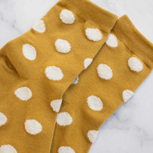 Polka Dots Puff Socks - Sunshine/Cream