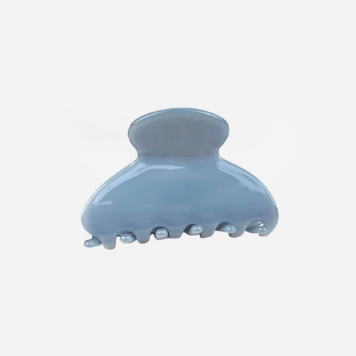 Semi-Circle Hair Clip - Blue