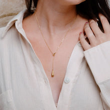 Cascade Teardrop Necklace - Gold