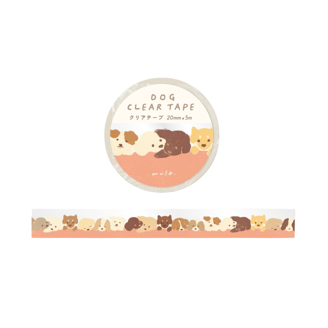 Washi Tape - Pups Clear 20mm