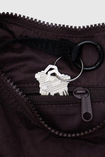 Small Nylon Crescent Bag - Chocolate Plum