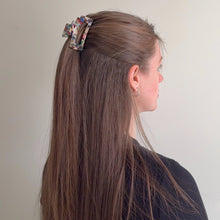 Rectangle Cellulose Acetate Hair Claw Clip - Multi-coloured