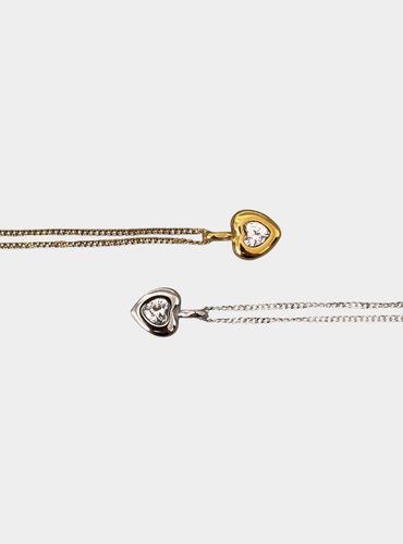 Ruru Heart Necklace - Gold OR Silver