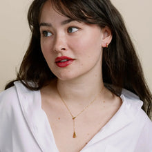 Cascade Teardrop Necklace - Gold