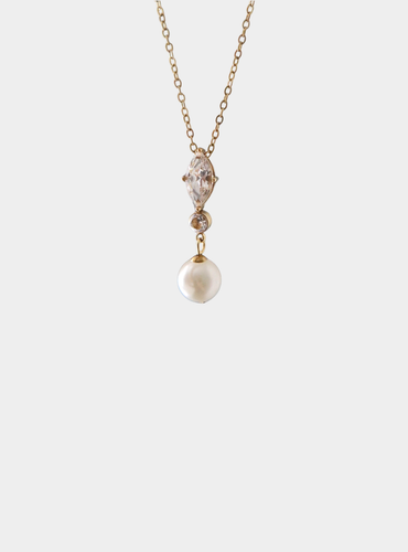 Noelle Pearl Necklace - Gold