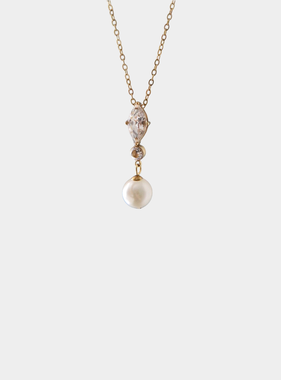 Noelle Pearl Necklace - Gold