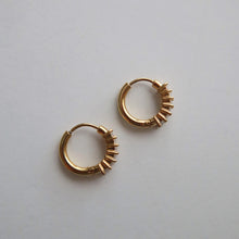 Brynley Baguette Hoop Earrings - Gold