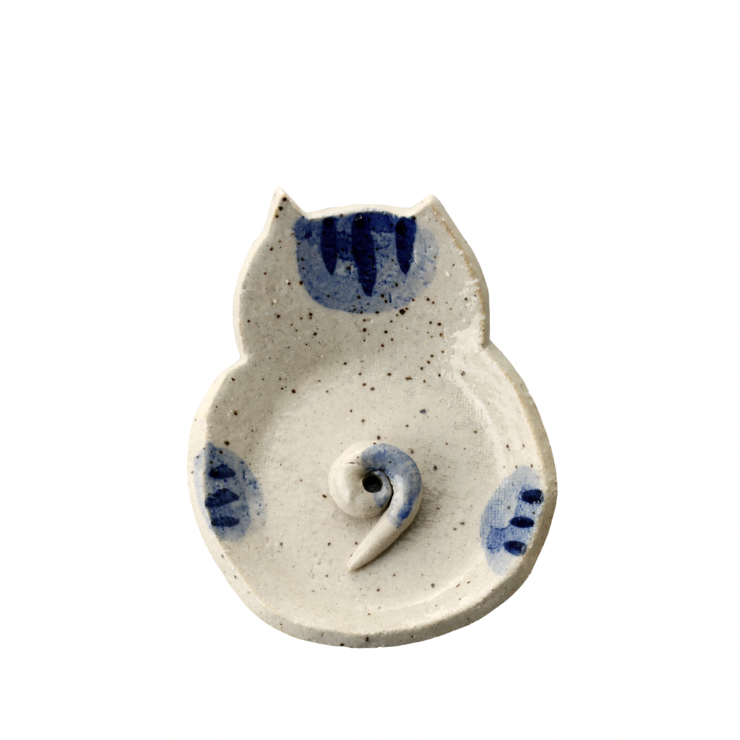 Cat Tail Incense Holder - Blue