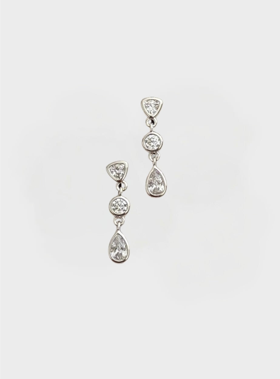 Delphine Earrings - Silver