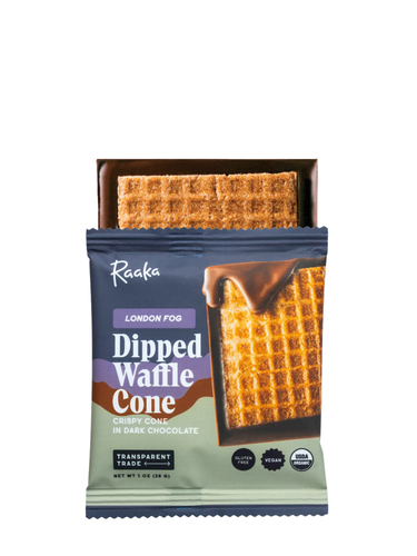London Fog Dipped Waffle Cone Dark Chocolate Bar