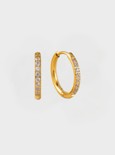 Waterproof Evie 20mm Hoop Earrings - Gold