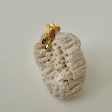 Jolie Drop Earrings - Gold/Green Stone