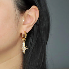 Cecelia Charm Hoop Earrings - Gold