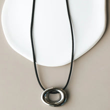 Nila Cord String Necklace - Silver