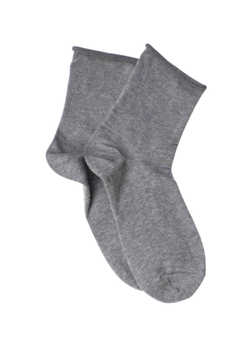 Mid Crew Cotton Socks - Grey