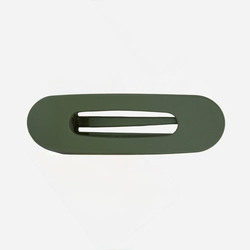 Jumbo Matte Flat Claw Clip - Deep Green