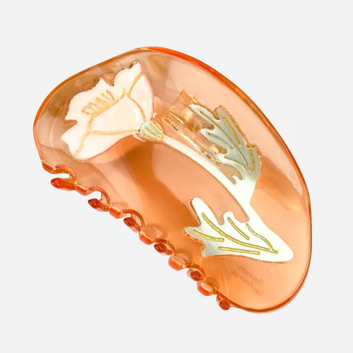 Floral Translucent Hair Claw Clip - Il