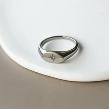 Tia Signet Ring - Silver