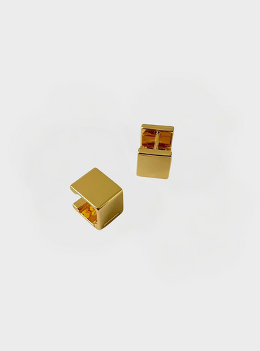 Lexie Square Huggies - Gold