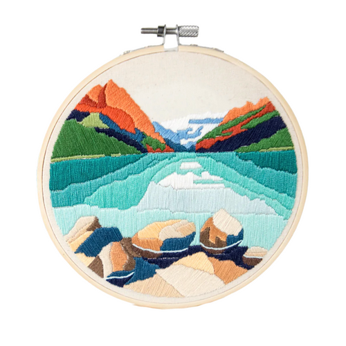 Lake Louise DIY Embroidery Kit