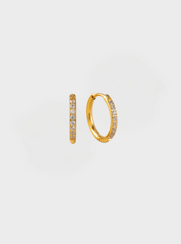 Evie 15mm Hoop Earrings - Gold