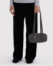 Small Denim Bowler Bag - Washed Black Denim