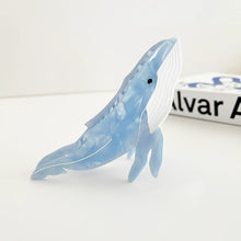 Blue Whale Claw Hair Clip