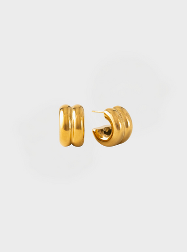 Hailey Hoop Earrings - Gold