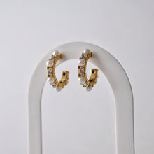 Leilani Pearl Hoop Earrings - Gold