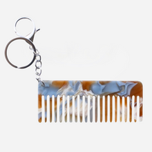 Eco Acetate Comb Bag Charm + Keychains - Assorted Colours