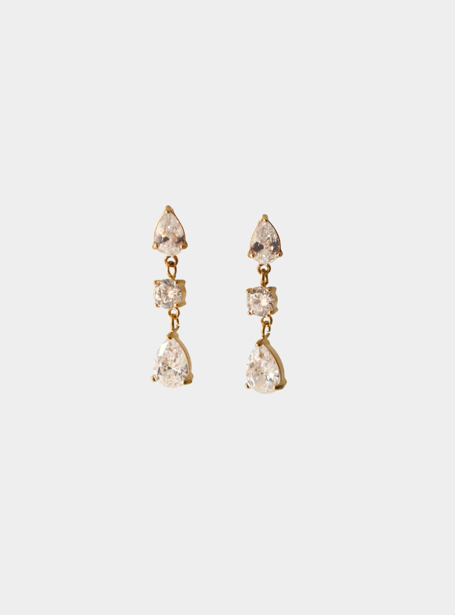 Josie Dangle Earrings - Gold