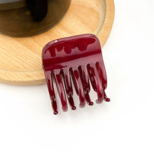 Elfie Double Claw Clip - Ruby