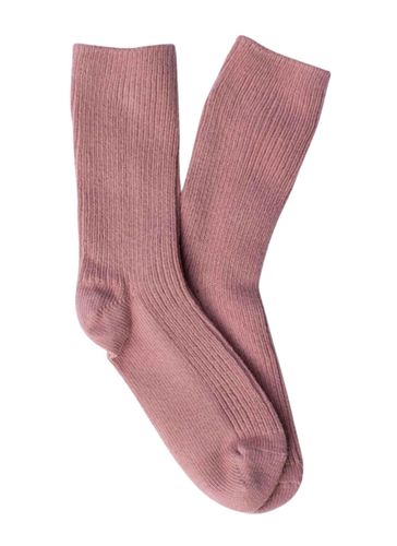 Millie Cotton Cozy Socks - Pink