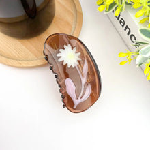 Floral Translucent Hair Claw Clip - I