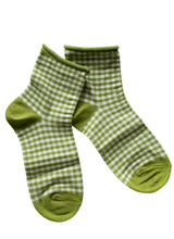 Picnic Mid Crew Socks - Olive