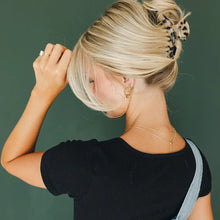 Narrow Tan Tortoise Claw Clip