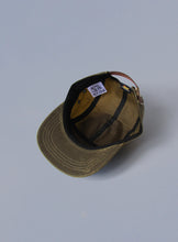 5 Panel Cap - Olive Waxed Cotton Canvas