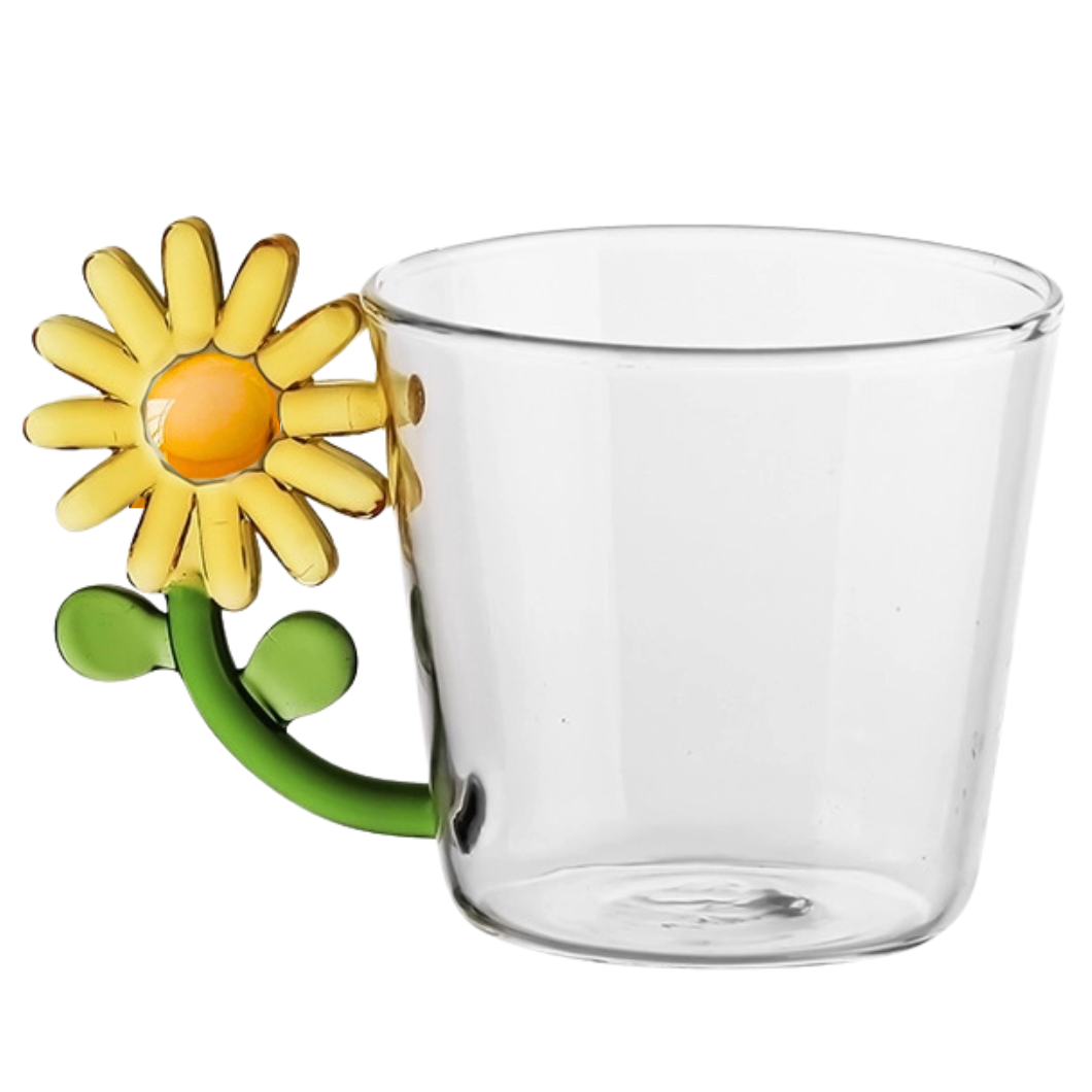 Penelope Floral Glass - Sunflower