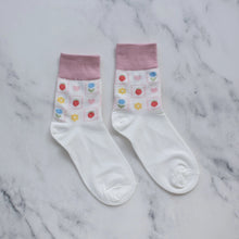 Spring Check Socks - Pastel Pink